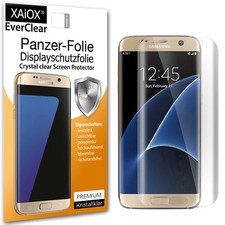 2x XAiOX® EverClear Panzerfolie Display Schutzfolie für Samsung Galaxy S7 Edge 
