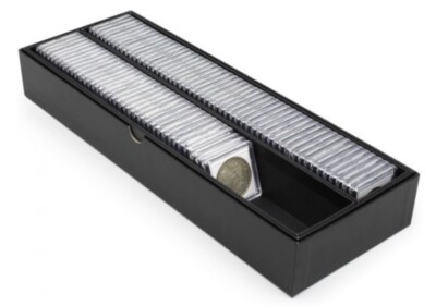 BCW Lot of 1 Box x Double Row 2x2 Coin Box 15 x 5 x 2 (CS#147)