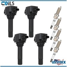Ignition Coils & Spark Plugs Pack For Scion FR-S Subaru BRZ 2.0L H4 2013 2014
