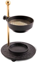 TreegoArt Brass Tealight Candle Holder Incense Burner - (5.5 Inches).