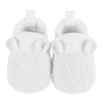 Gerber Baby Unisex 1-Pair White Booties Size 0-3M