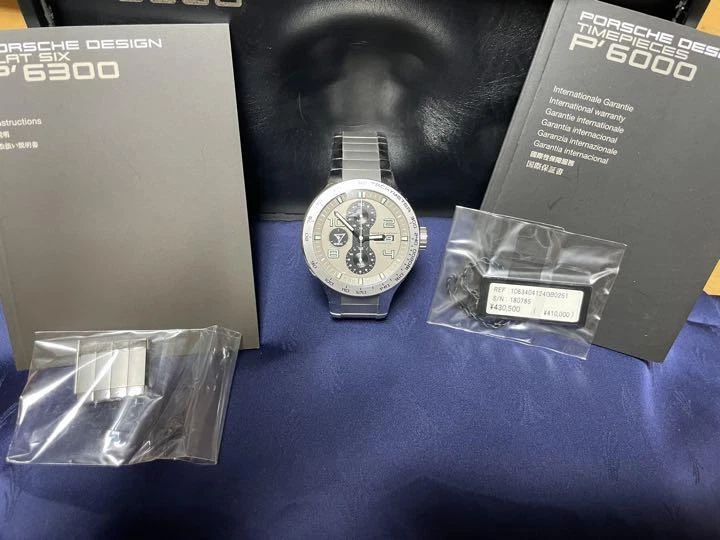 Porsche Design Watch flat6 P6340 Automatic winding Round Dial Stainless Steel