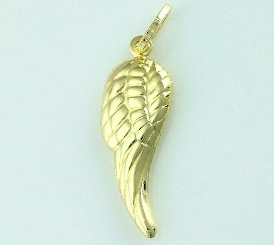 9ct gold angel wing best sale pendant