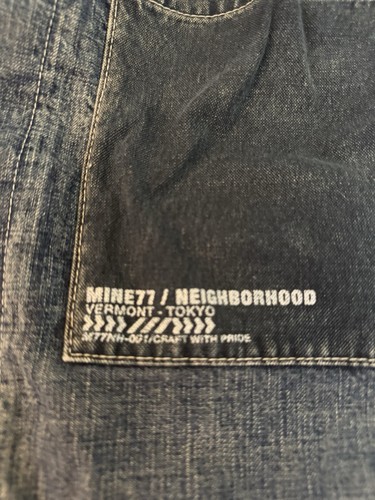 Mine 77 X Neighborhood Collab Herren Cargo Denim Latzhose. Neu mit Etikett Gr. M - Bild 4 von 7