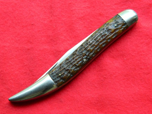 Vintage USA Hibbard Spencer & Bartlett NICE Bone Knife 5"