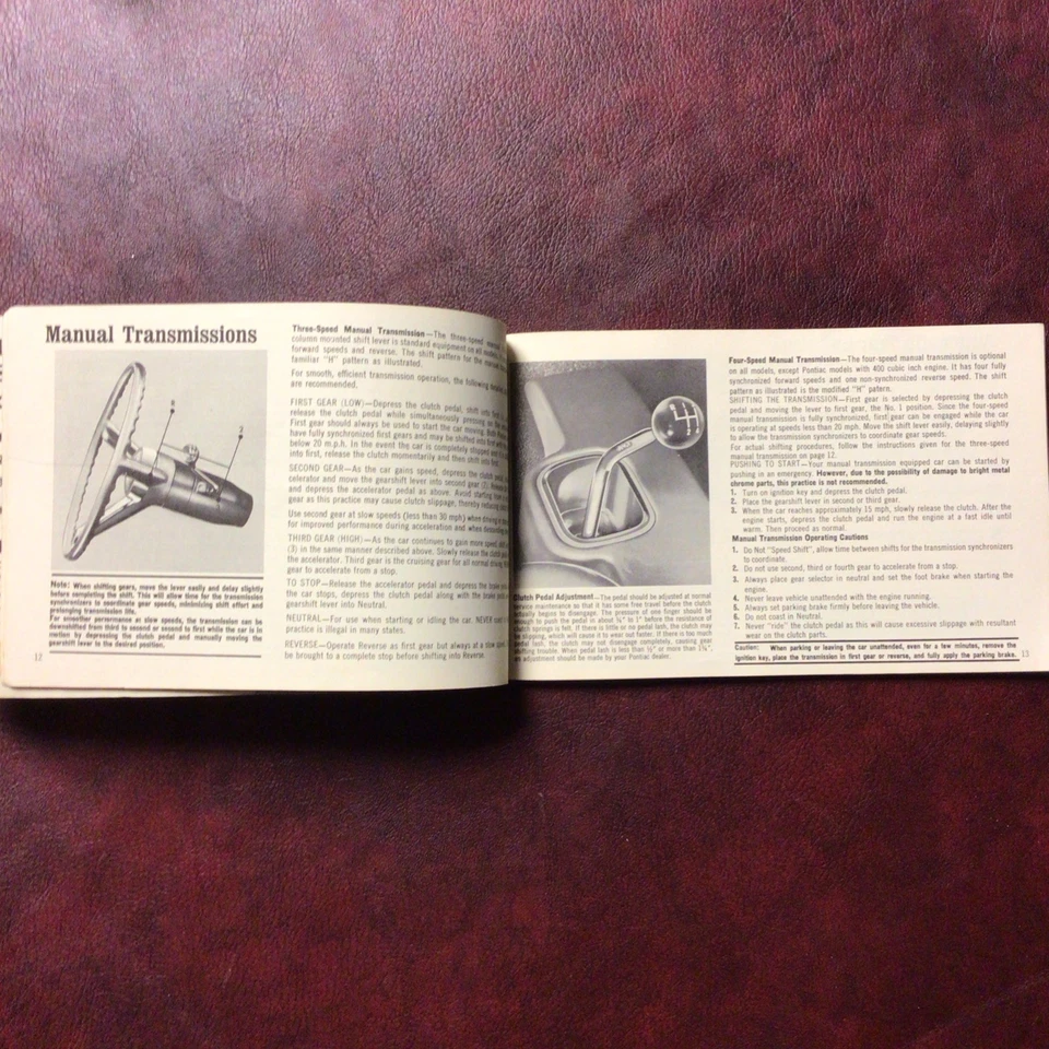 Pontiac GTO 1968 Firebird Tempest Grand Prix Bonneville manual original del propietario todo Foto 3 de 4