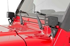 Rough Country Lower Windshield Led Bracket For 1997-2006 Jeep Wrangler Tj - 6003