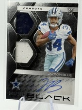 2025 Panini Black - Jaydon Blue Rookie Signature Materials /149 (AU,RC) RSM-JBE