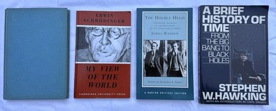 Vintage Science Books (Lot 4) Einstein Relativity Hawking Schrödinger Watson DNA