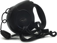 Heavy Duty Retractable Dog Leash 26Ft for Dogs up to 110Lbs   Black - New