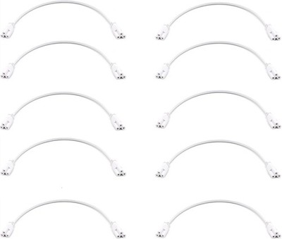 RTNLIT T5 T8 LED Tube Connector Cable, 1Ft Extension Linkable Cord, 3Pin Lamp Co