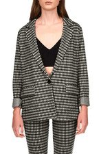 Sanctuary Bryce Gingham Blazer Size M