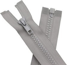 2PCS 5 27 inch Separating Jacket Zippers for Sewing Coats Jacket Zipper Grey...
