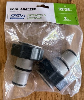 2 Stück Kalitec Schlauch A Adapter für Intex Poolpumpe Spezialadapter 32mm/ 38mm