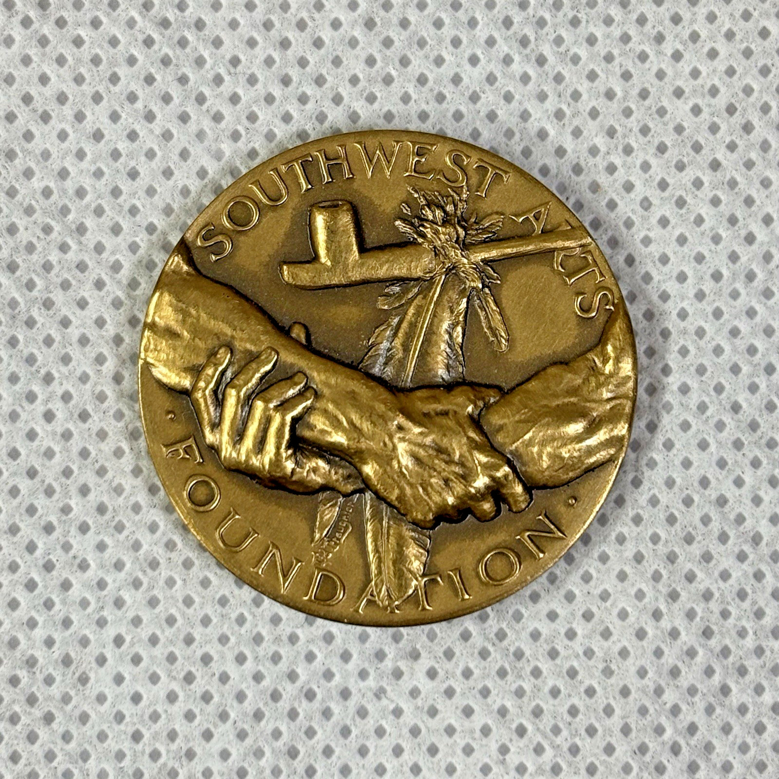 Southwest Arts Foundation Maco Bronze Art Medallion Commemorative Medal