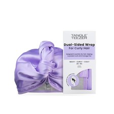 TANGLE TEEZER Double Sided Hair Towel Wrap with Medium, Purple Gray