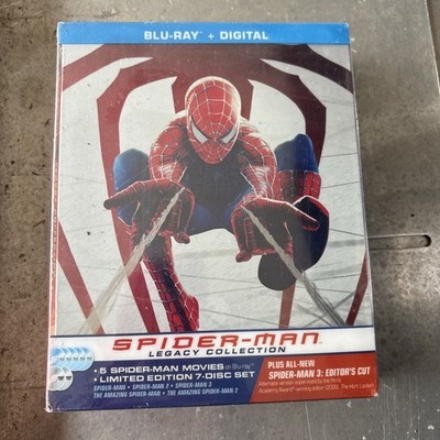 Spider-Man Legacy Collection Trilogy SteelBook Blu-ray Best Buy Excl [2002-2007]