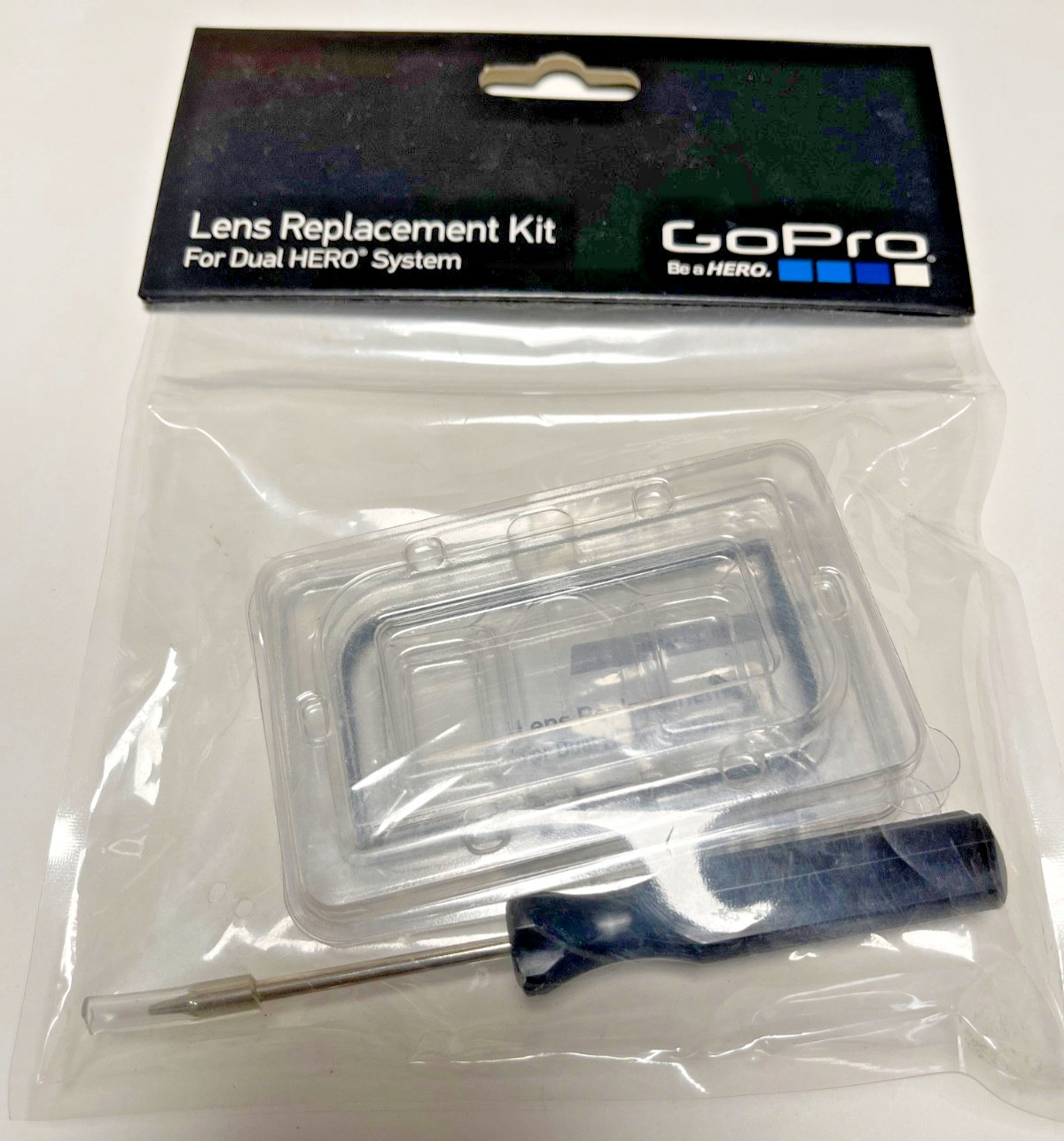 Original Genuine GoPro Lens Replacement Kit for Dual Hero System - New Sealed