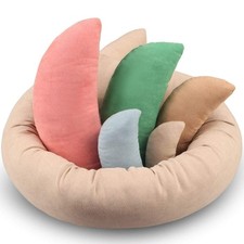 Newborn Photography Props, Ultra-Soft Cotton Baby Donut Posing Pillows, Profe...