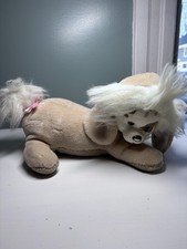 Vintage 1992 Hasbro Puppy Surprise Plush MOM Dog Tan White with 1 Puppy