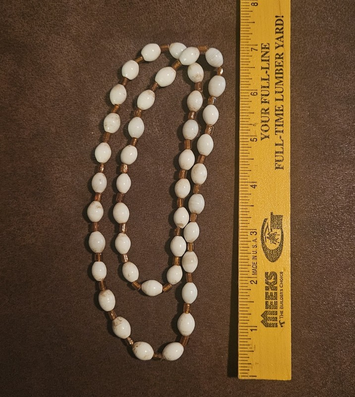 Historic 19th Century Glass Trade Beads Historic Native American Necklace