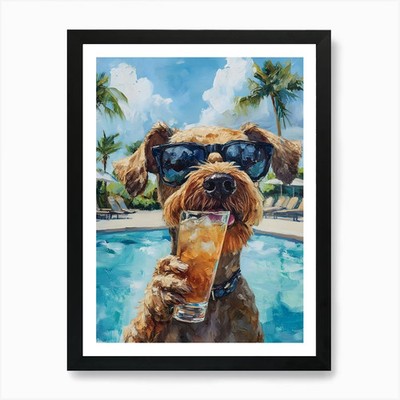 Whimsical Dogs 84 1 Kunstdruck gerahmt Wandbild Poster Leinwanddruck Bild