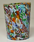 Vetreria Artistica Fornasier Luigi Murano Millefiori Glass Vase 4" Italy