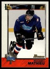 1998-99 Bowman CHL Alexander Mathieu Halifax Mooseheads #115