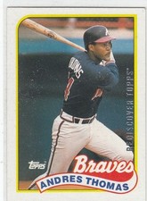 2017 Andres Thomas REDISCOVER TOPPS SILVER 1989 Buyback #523 - Atlanta Braves