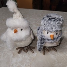 Target Wondershop Featherly Friends Rue Pepper Birds 2019 Winter Cream Silver