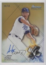 2021 Bowman Sterling Prospect Gold Refractor 36/50 Austin Cox #BSPA-AC Auto 0g6d