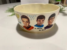 Vintage 1975 STAR TREK Cereal Bowl Deka Plastic Inc Paramount Pictures 5.5”