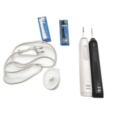 Oral B elektrische Zahnbürste Mundpflege Pro Series 3 Duopack Schwarz Weiß Reini