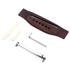 Durable Guitar String Bridge Shaft Saddle Nut Set For Steel String Folk Guitar A