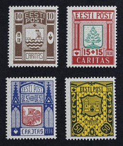 CKStamps: Estonia Stamps Collection Scott#B36-B39 Mint NH OG