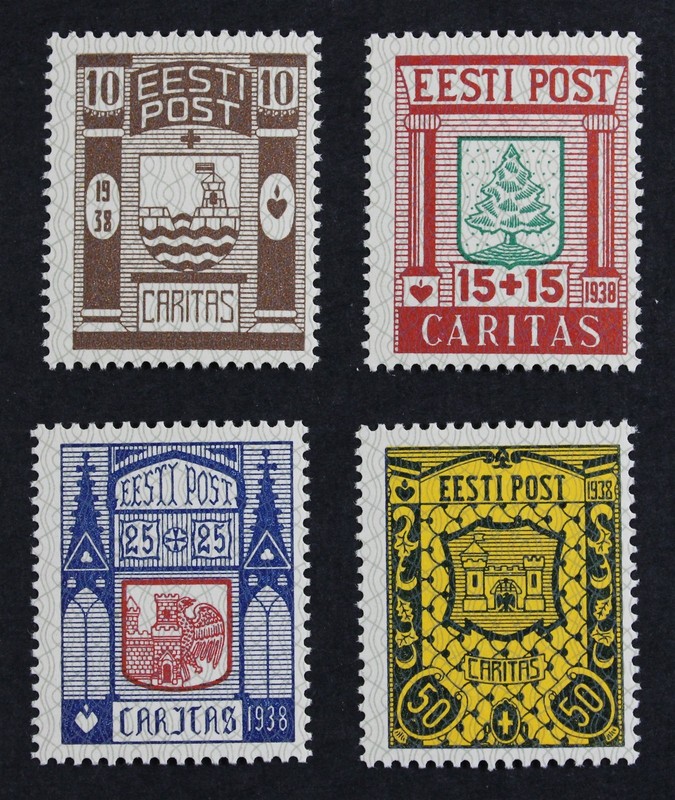 CKStamps: Estonia Stamps Collection Scott#B36-B39 Mint NH OG
