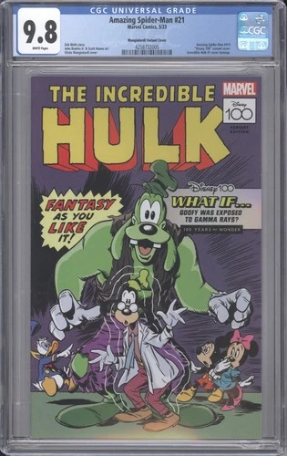 Amazing Spider-Man #21 CGC 9.8 Disney 100 Variant 2023 Homage