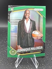 Dominique Malonga 2025 Panini Prizm WNBA Green Prizm #144 Storm RC Variation
