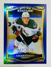 🔥 2023-24 Upper Deck Stature Logan Cooley #36 Blue Rookie 87/99 RC Mammoth