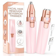 "Rechargeable Eyebrow Trimmer, Electric Facial Hair Remover Shaver"