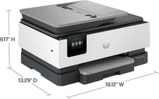 HP OfficeJet Pro 8138e Wireless All-in-One Color Inkjet Printer-Cert Refurbished