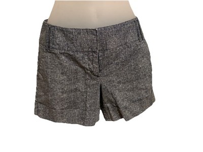 Express Women Casual Cuffed Shorts Blue/ White Size 0