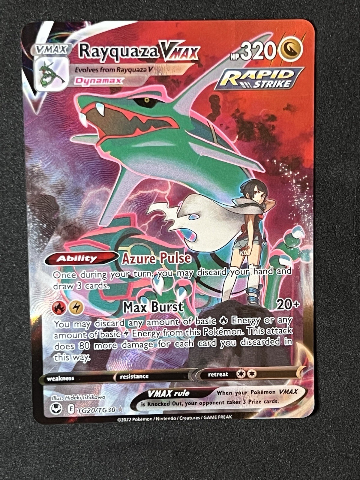 Pokemon TCG Rayquaza VMAX TG20/TG30 Silver Tempest Trainer Gallery 🔥