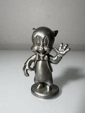 VINTAGE 1994 Rawcliffe Pewter 3” PORKY PIG Metal Figurine Looney Tunes Warner