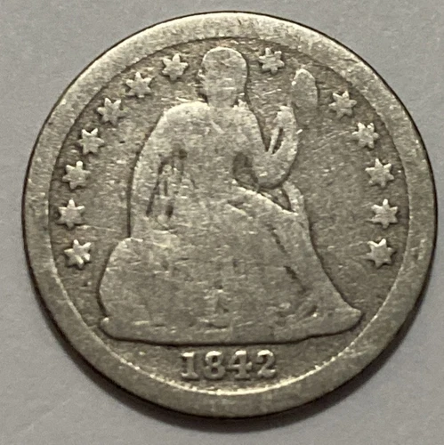 1842 - Seated Liberty Dime - Exact Coin Imaged #SL138