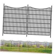 12 Panels Garden Fence Animal Barrier Dog Fence Outdoor for 33 in H X 26 ft L 