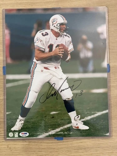 DAN MARINO Signed Dolphins Action Photo - PSA/DNA Certified - HOF QB GOAT