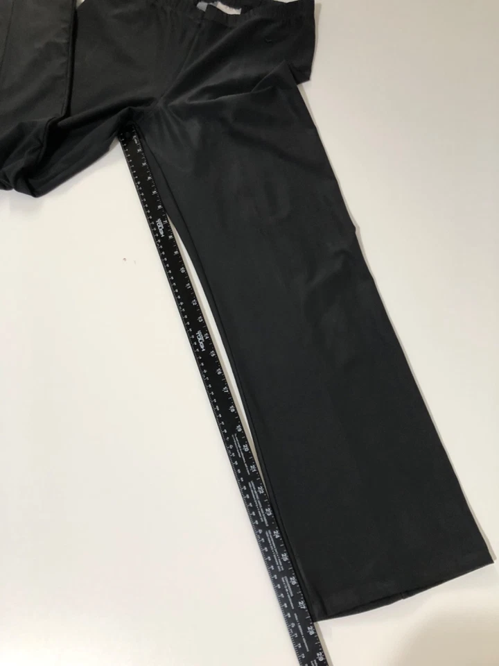 Pantalones Nike Dri-Fit Gris Oscuro Pierna Ancha Activos Yoga Salón Talla M (8-10) Atletismo Foto 4 de 4