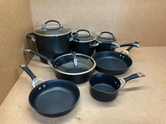 Circulon Symmetry Hard Anodized Nonstick Cookware Pots and Pans Set, 11 pc