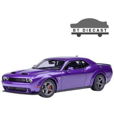 AUTOart 2023 DODGE CHALLENGER SRT SUPER STOCK 1/18 PLUM CRAZY / PURPLE 71768